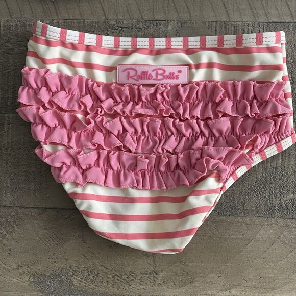 Ruffle Butts You're The Tweetest Long Sleeve Rash Guard Bikini Set Size 3T - Picture 5 of 9